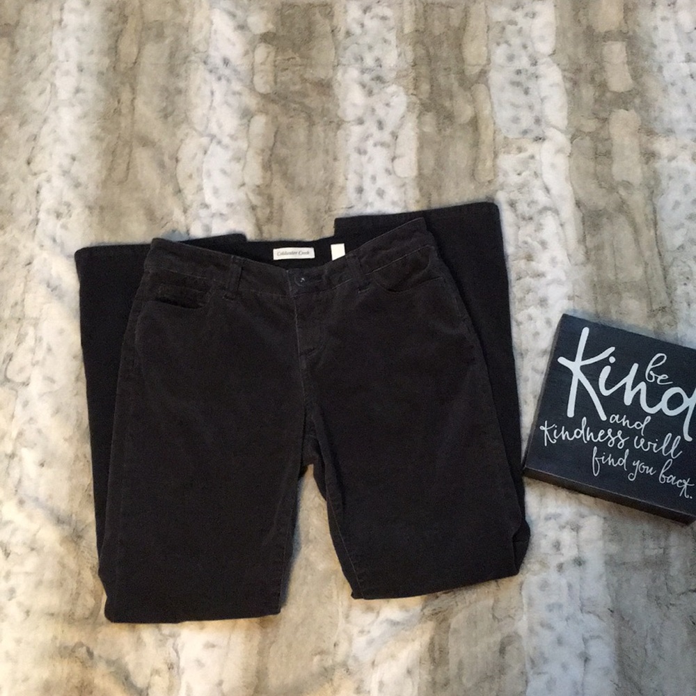 Coldwater Creek gray corduroy pants